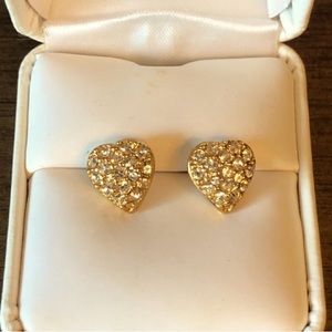 Heart Rhinestone Earrings